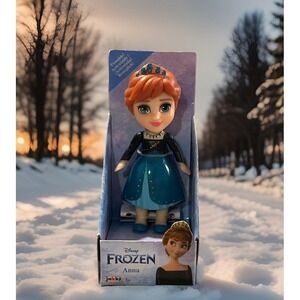 Disney Frozen Princess Anna Poseable Mini‎ Doll 3.5" - NEW